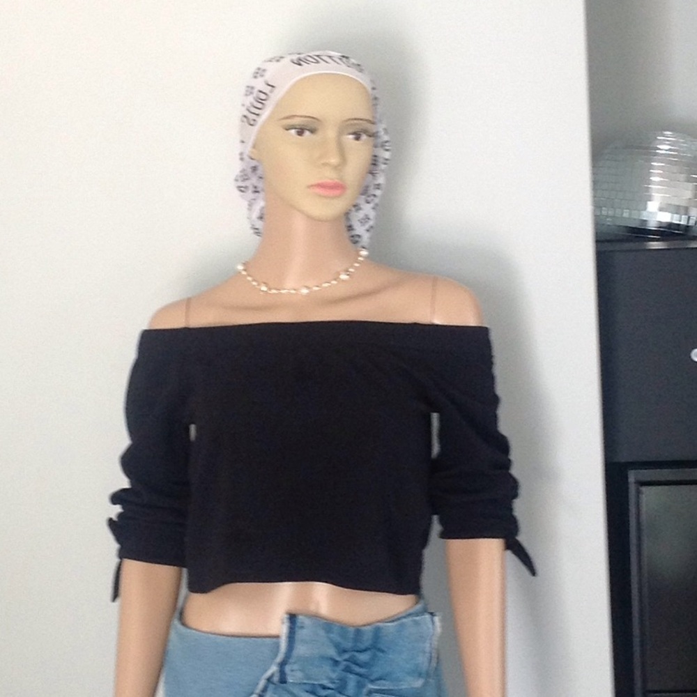 Zara small stretchy cropped off the shoulder